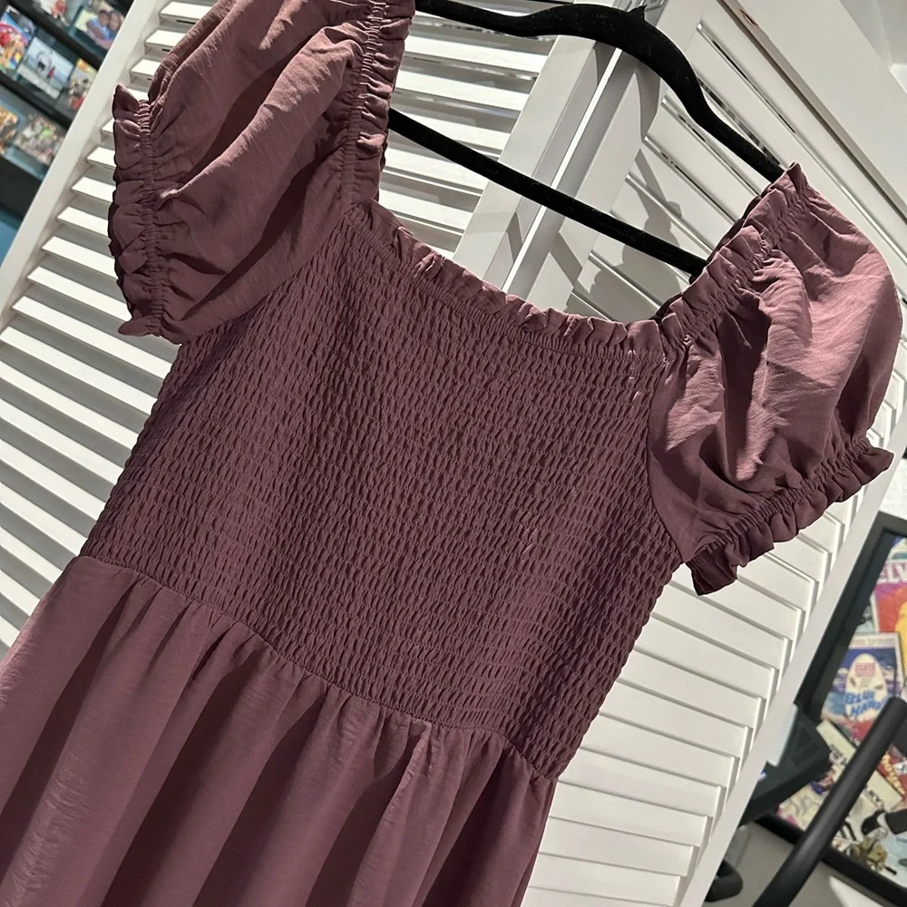 Bellamie Long Sleeve Plum Dress - Picture 6 of 9
